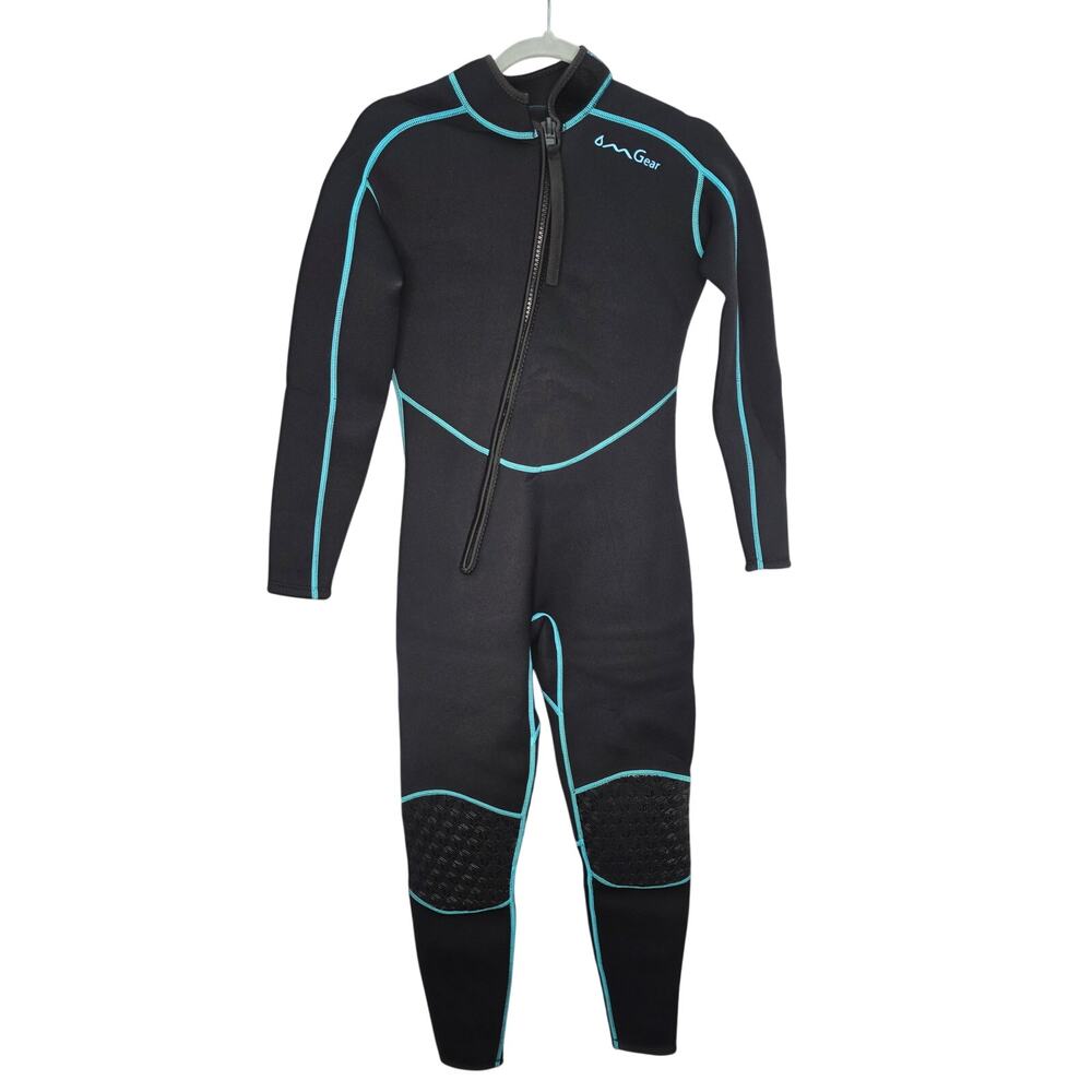 Black Kids 3mm Neoprene Wetsuit Youth Medium Full Body Thermal Swim Surf Suit